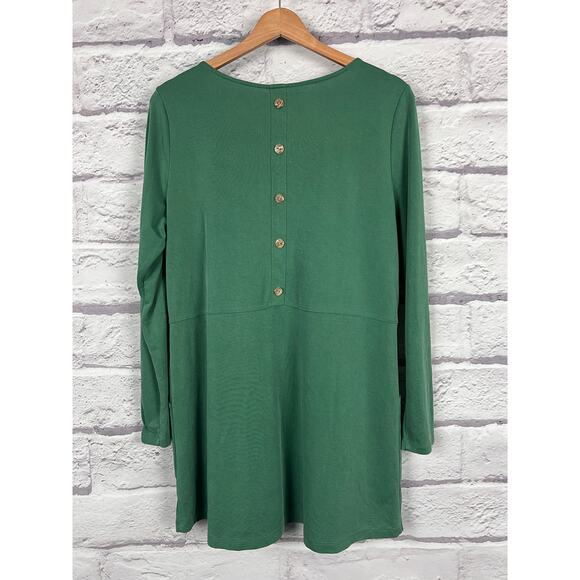 Soft Surroundings Womens M Cottagecore Prairie Peasant Button Back Tunic Top - Picture 4 of 10